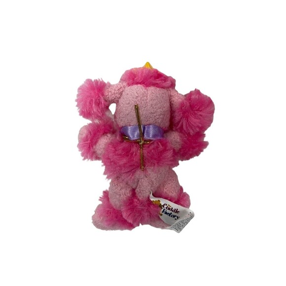 Mini Pink poodle 4 inch plush - Picture 2 of 3